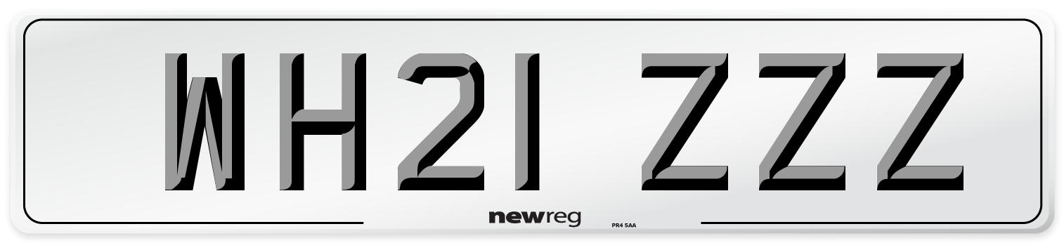 WH21 ZZZ Number Plate from New Reg